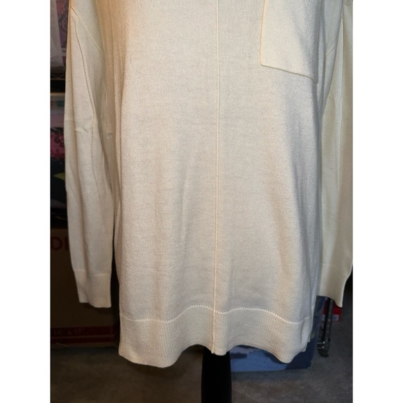 Women’s Natural Cream Daisy Fuentes Soft Touch Long Sleeve Sweater 🤍 - Picture 7 of 16